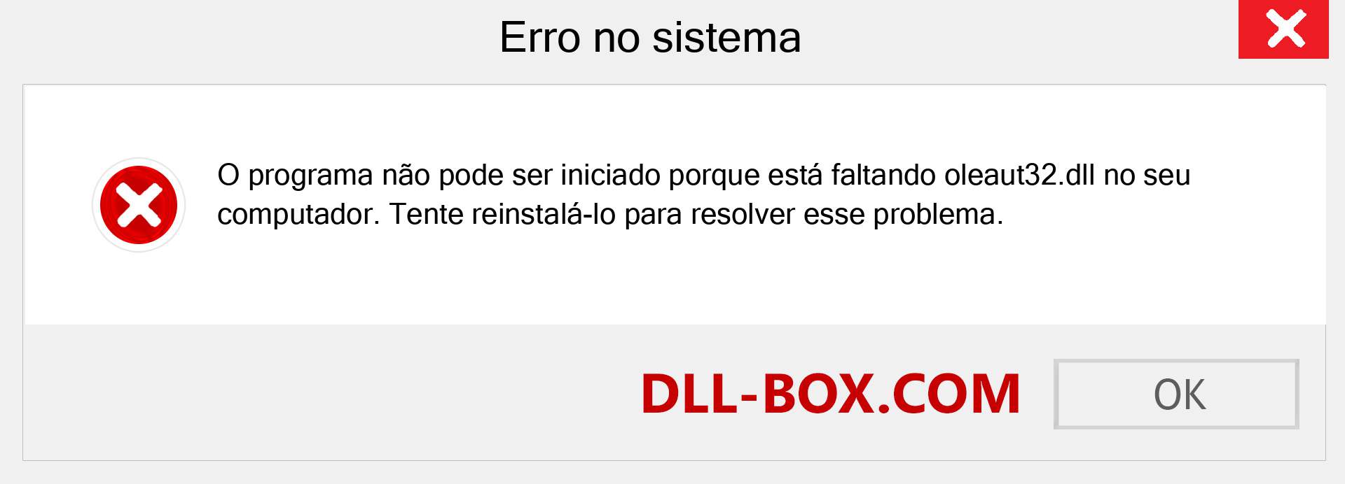 Arquivo oleaut32.dll ausente ?. Download para Windows 7, 8, 10 - Correção de erro ausente oleaut32 dll no Windows, fotos, imagens